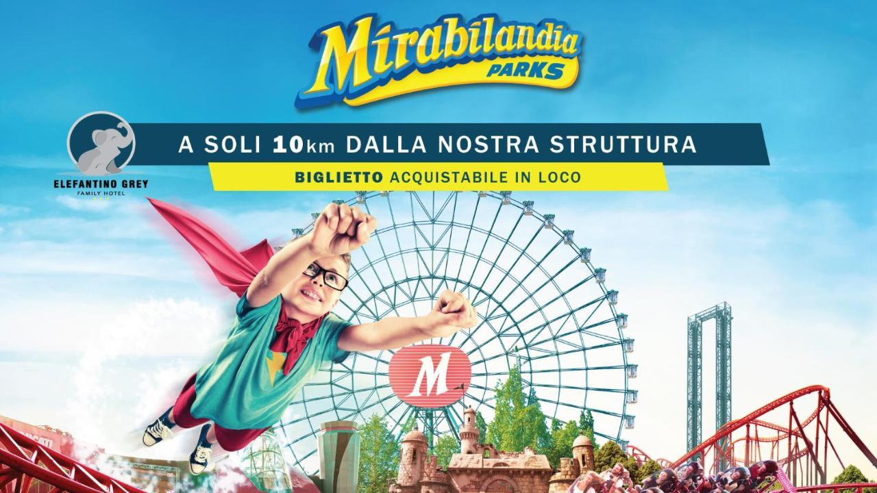 Hotel Elefantino Grey - Free Breakfast & Brunch Until 13-00 - Vicinissimi A Mirabilandia 米兰马瑞提那 外观 照片